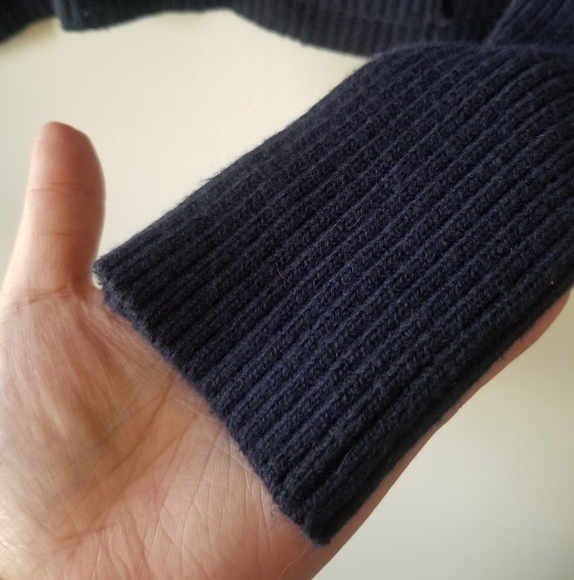 Abercrombie & Fitch Navy Striped Knit Sweater - Picture 7 of 11